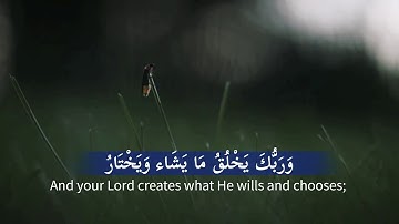 وَرَبُّكَ يَخْلُقُ مَا يَشَاء وَيَخْتَارُ/ عمر الدريويز/سورة القصص