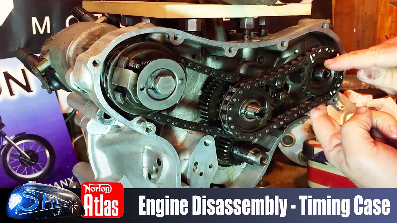 Norton Atlas Project Shep Part 30 Engine Disassembly Part 11 Timing Case YouTube