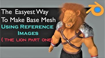 Create A Base Mesh Using Blueprint - blender