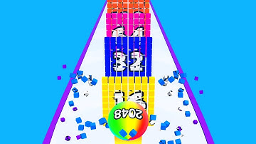 Ball Run 3D: Number Merge 2048 Asmr ! All Levels Gameplay Level (71-75) android, ios