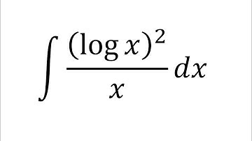 integral ((logx)^2)/x dx | class 12 chapter 7 exercise 7.2 question 2 integral (logx)^2/x dx