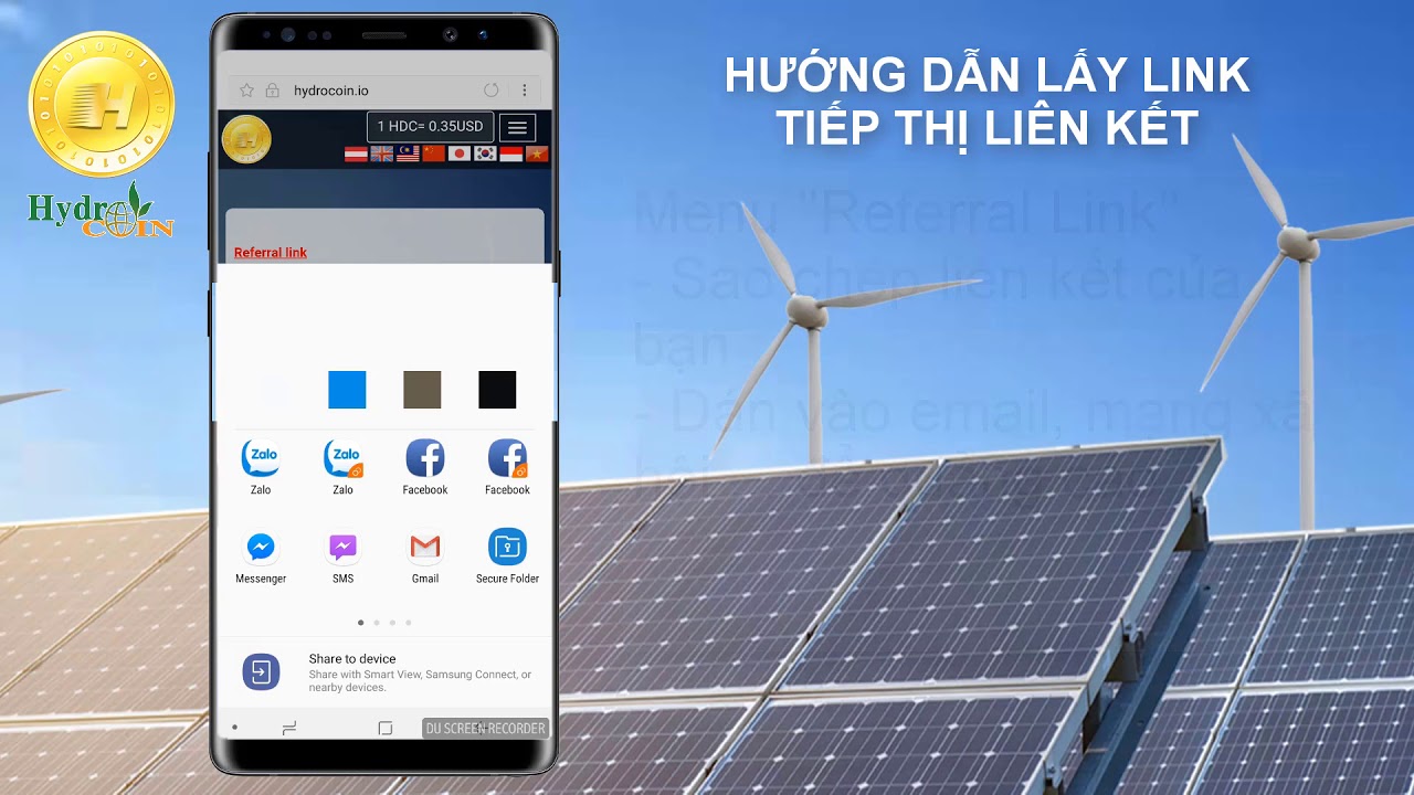 Hướng dẫn sử dụng HydroCoin HDC - Tiếng Việt