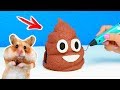 РИСУЮ EMOJI КАКАШКУ ТУАЛЕТ ДЛЯ ХОМЯКА 🐹 3D РУЧКОЙ | ДОМ ДЛЯ ХОМЯКА DIY