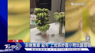 我在座位種香蕉!「拒絕蕉綠」風靡大陸上班族 10天熟成還能吃｜TVBS新聞 @TVBSNEWS01