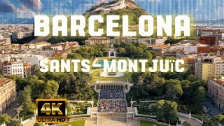 Barcelona 4K Sants-Montjuïc es conocido por sus pintorescas vistas de la ciudad y el puerto de Barna