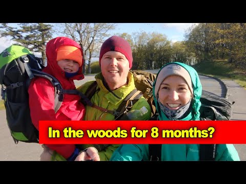 Family living in the woods for 8 months, hiking the Appalachian Trail in 2021.