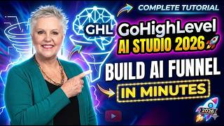 Famous GoHighLevel AI Studio Tutorial 2026 🚀 How To Build GHL AI Funnel in Minutes | Debbi Starr Profile