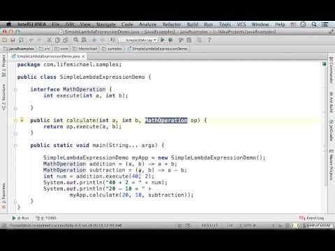 דוגמא פשוטה ל-lambda expression