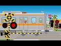 阪神間の電車と【踏切アニメ】😂😂Japanese trains and railroad crossing😂４K