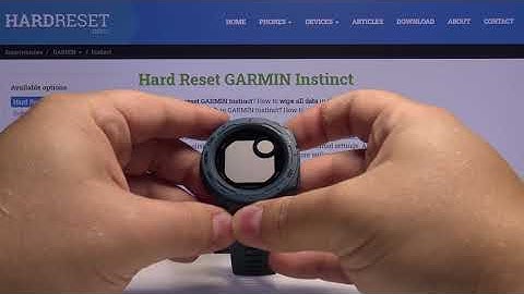 SOFT RESET GARMIN Instinct – Force Restart