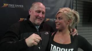 Mike Davies with WWE Dana Brooke (Ashley Sebera)