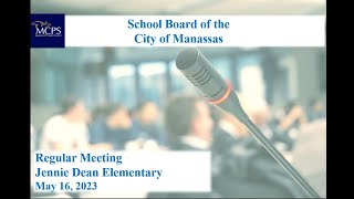 School Board Meeting - May 16, 2023