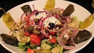 Loaded Greek Salad & Clean Eating Dressing