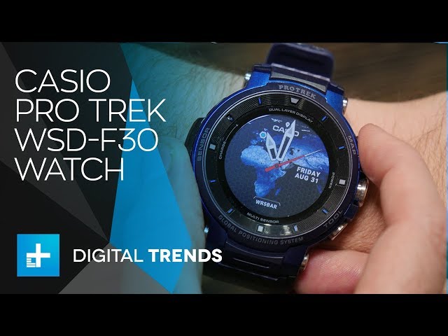 Casio Pro Trek WSD F30 Watch - Hands on at IFA 2018