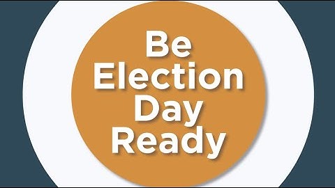 Be Election Day Ready - Signature Verification
