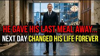 Black Boy Sacrificed His Meal for an Old Couple’s — Next Day, a Millionaire Knocked on His Door