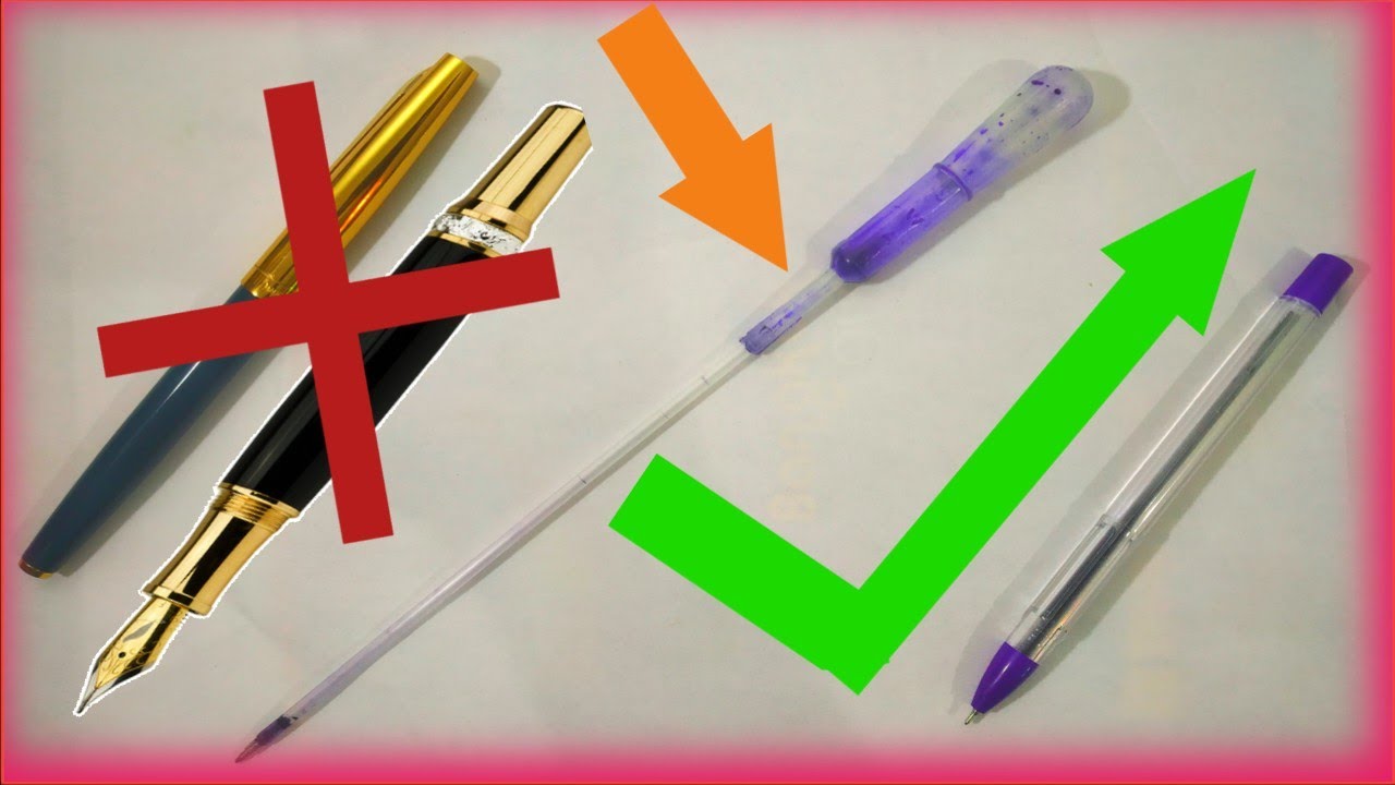 ink into Ball point pen Crafty Kar innovative YouTube