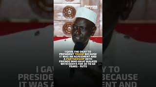 I gave the okay to President Trump because it was an agreement and a partnership - Ruto