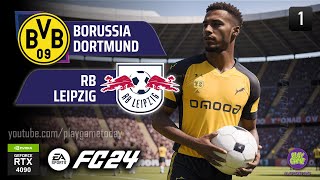 ⚽ BORUSSIA DORTMUND vs RB LEIPZIG ⚽ FC24 / FIFA 24 / Football / № 1 / RTX 4090 ULTRA SETTINGS