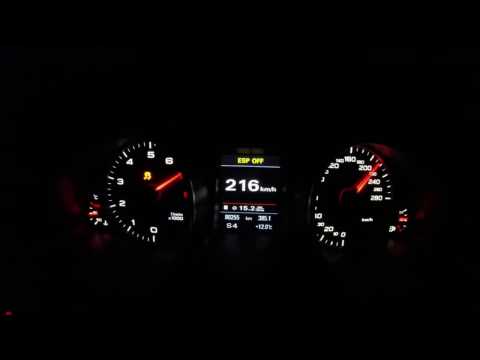 Audi A5 3.2 FSI Acceleration 0-100 and Exhaust sound