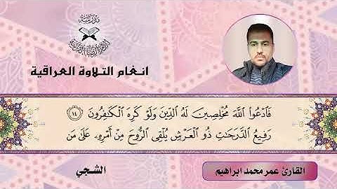 سورة غافر - القارئ عمر محمد ابراهيم - الشجي