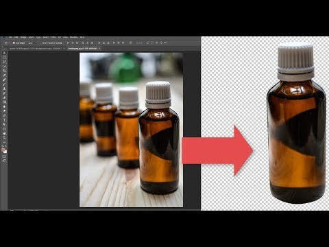 Fine Bottle Cutting with Photoshop CC - Remove background from a round shape