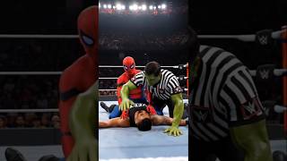 Ultimate Spider-Man Ring Domination💥Hulk Counts 1-2-3 WWE Superhero Showdown🔥#shorts#spiderman#hulk