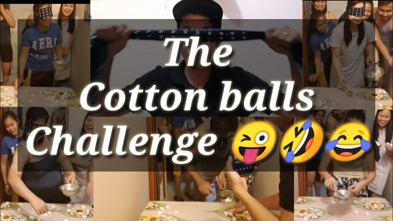 Cotton balls challenge 😂🤣 (laughtrip to) YouTube