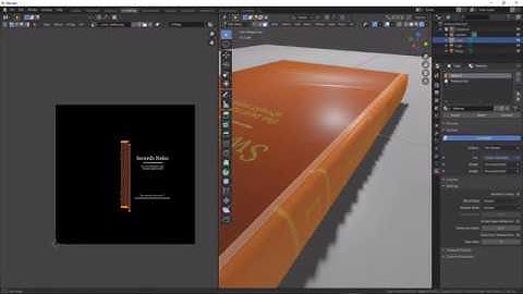 how to model and texture a book in blender and substance designer