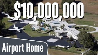 Inside John Travolta's $10,000,000 AIRPORT MANSION