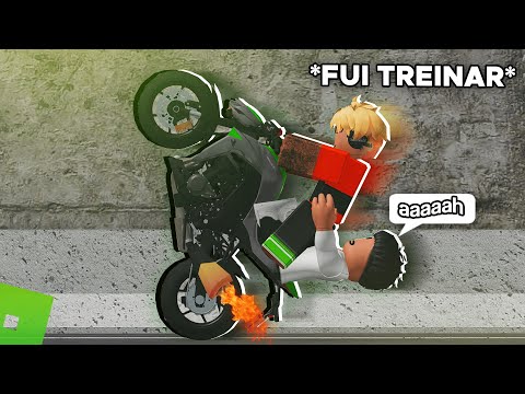 Treinando Grau De Titan #4 (Jogo De Moto No Roblox) (Treino De