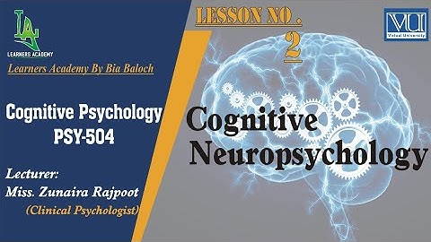 Cognitive Psychology (PSY504) VU | Lecture No.02 | Learners Academy By Bia Baloch