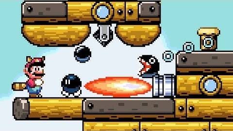 Super Mario Bros X (SMBX 1.4.3) Custom Level - "SMW AIRSHIP"