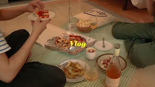[Vlog] ムービーナイトで素敵な金曜日の夜を過ごしてみる　ホームシアター、お家ピクニック