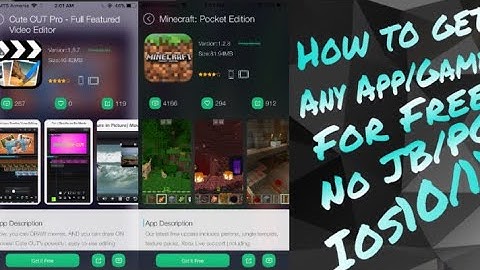 How To Get Any App/Game For Free On Iphone/Ipad/Ipod T No JB/PC Ios 10/11!!