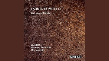 An Index of Metals (2003) for soprano, ensemble, electronics and Multi-Projection: Introduzione...