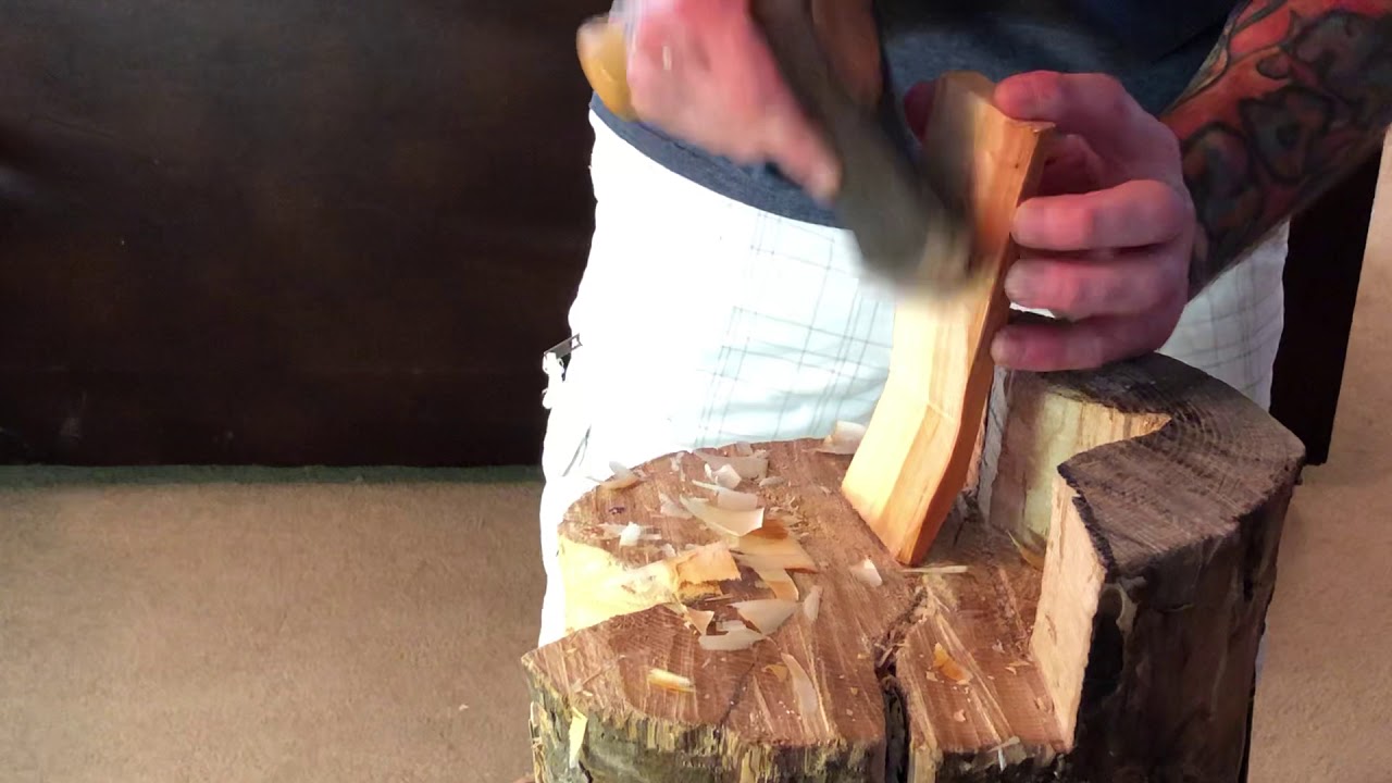 Cherry eating spoon- axe work and knife work Part 2