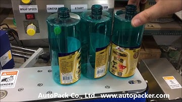 LR400 Automatic Round Bottle Labeler & PE-300 Pneumatic Hot Stamping Date Coder