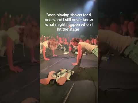 Been playing shows for 4 years and I still never know what might happen when I hit the stage