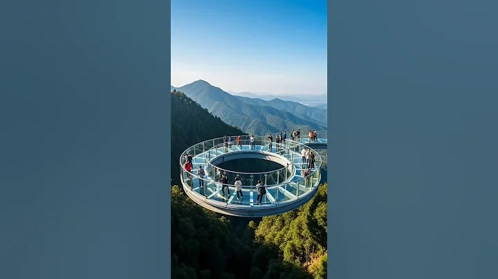 The glass bridge disaster collapsed into a ravine. #shorts