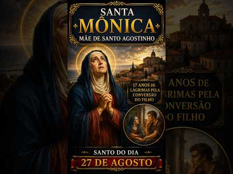 Santa Mônica: 17 Anos de Lágrimas Pela Alma do Filho - Santo do dia 27 de agosto