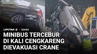Gara-Gara Motor Lawan Arah, Mobil Terguling Dan Tercebur Di Kali Cengkareng Liputan 6