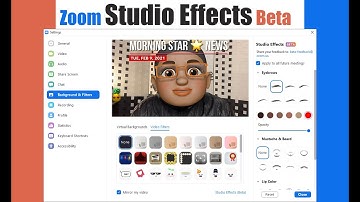 Morning Star 🌟 News - Zoom Studio Effects Beta, The Future of Augmenting Appearance (2021.02.09)