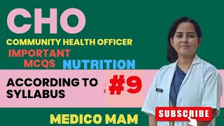 CHO (community health officer)|important MCQs|speed class|Nutrition screenshot 5