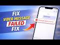 Viber Messages Not Sending Fix | Viber Messenger Message Failed Problem Solve 2026