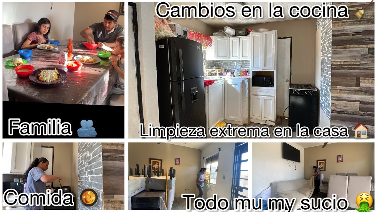 Cambios en la cocina 🧹limpieza extrema en la casa 🏡 comida en familia 🍳