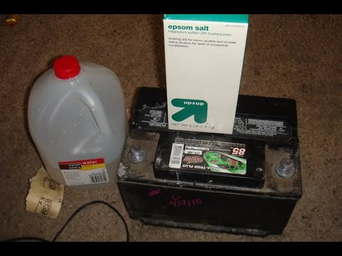 Epsom Salt For Battery Reconditioning, Lead Acid Battery ...