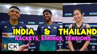 भारत India & ประเทศไทย Thailand Badminton Players Rackets Strings & Tension Lakshya Sen Intanon screenshot 5