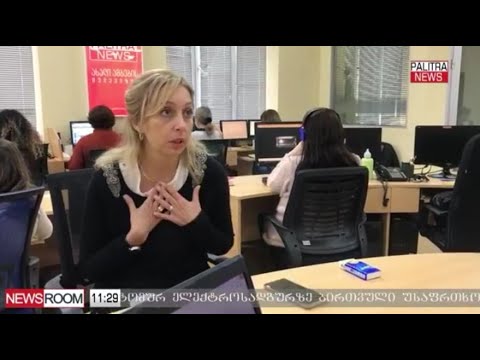 ნინო კალანდაძე \"პალიტრანიუსის\" ეთერში, გადაცემაში \"ნიუსრუმი\"