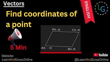 How to Find Coordinates of a Point in Geometry | Class 11 & 12 Math Basics Explained, (G12,C7,22)